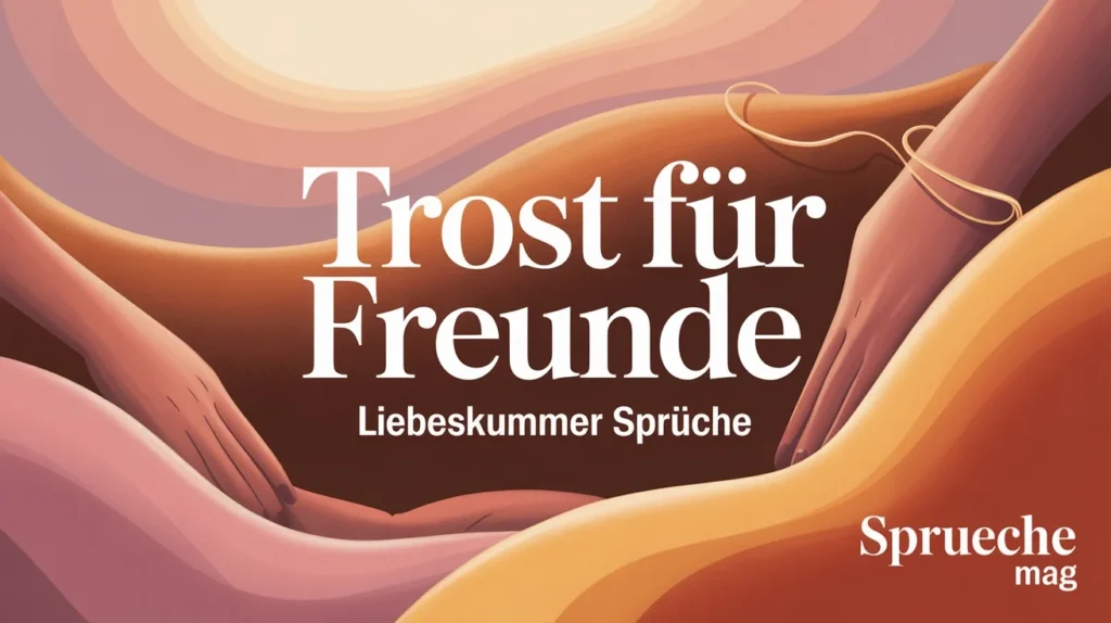 Liebeskummer Sprüche für Freunde - Trost schenken und da sein