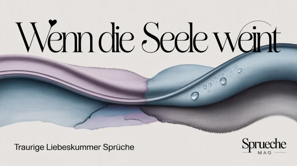 Traurige Liebeskummer Sprüche - Wenn die Seele weint
